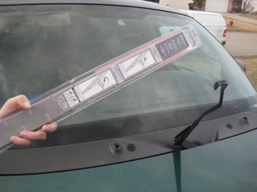 Check the instruction on the new wiper blades- replace wiper blades