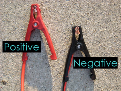 positive and negative clips