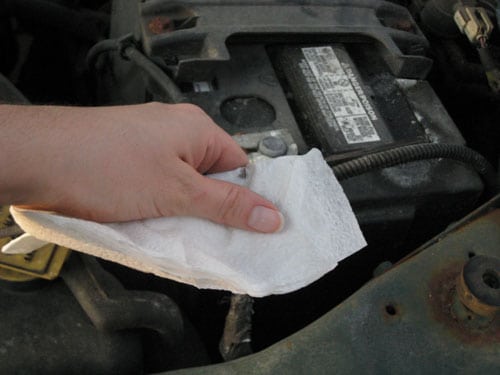 Clean the dipstick and replace it - check transmission fluid