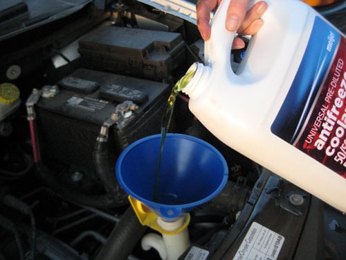 add coolant if needed - check the coolant