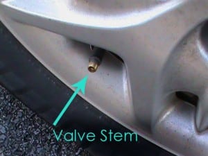 valve stem - tire pressure